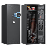 KAER 12-15 Gun Safe, Rifle Safe, Large Gun Safe for Rifles and Pistols, Rifle Safe for Home, Quick Access Gun Cabient with Digital Keypad, Gun Safes with Adjustable Shelves and Pistol Pockets KAER