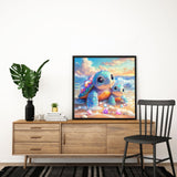 Possoco Sea Turtle Diamond Art Kits for Adults Beginner, Beach Cute Turtles 5D Diamond Painting Kits for Adults, DIY Round Full Drill Gem Art Painting and Crafts for Gift Home Wall Decor 14x14 Inch Possoco