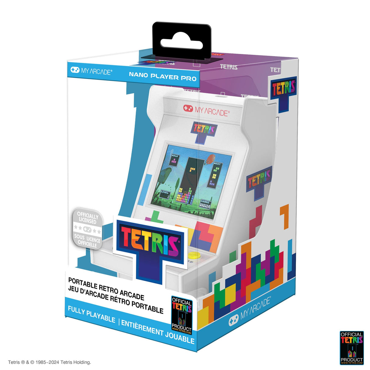 My Arcade Tetris Nano Player Pro: 201 Games, Mini Arcade Machine 4.5" Fully playable Video Game Collectible My Arcade