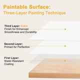 Bifold Barn Doors 40" (20" x 2) x 84" with Hardware Kit & Handle, MDF Panel Closet Pantry Door Interior Sliding Folding Door, Solid Wood Barn Door PVC Surface Easy Assembly, K-Shape JUJUBON