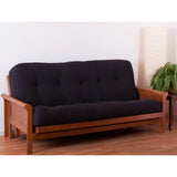 Blazing Needles Renewal 9" Twill Futon Mattress, Full, Black Blazing Needles