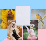 100 Pieces Sublimation Air Fresheners Blanks Sheets Car Scented Hanging Sheets DIY Felt Air Freshener Rectangle Fragrant Sheets with 100 Pieces Bags and Rope for Most Car Decoration Maitys