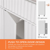 WAMPAT 2-in-1 Modern Sideboard Buffet Cabinet, Large Buffet Cabinet with Storage, White Coffee Bar Cabinet with Adjustable Shelves and Drawers, Storage Console Table for Dining Room, Kitchen WAMPAT