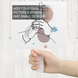 Amyhill 24 Pieces Blank Church Fans Plastic Hand Fan Handheld Fans Set Dry Erase Paddles Blank Photo Fans Double Sided Fans for Parties DIY Crafting and Painting Office Meeting Amyhill