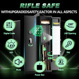 Yiosotne 3-4 Digital Long Gun Safe for Rifle and Shotguns(with/Without Scope), Quick Access Rifle Safe for Home Rifle and Pistols with Alarm&Mute Mode,Gun Cabinet with Adjustable Gun Rack Yiosotne