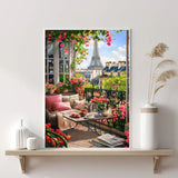 Diamond Art Kits for Adults Beginner, Eiffel Tower Landscape DIY Modern Diamond Painting Kits 5D Diamond Dots Gem Art Crafts with Tools Round Full Drill Funny Crafts for Home Wall Decor&Gift 12x16inch Fairyland JinWenn