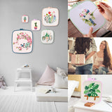 ZOCONE 4 Pcs 4 Size Square Embroidery Hoops, ABS Plastic Embroidery Hoops Cross Stitch Hoops Embroidery Frames for Sewing, Needlework, Embroidery Projects (Size-3", 4.3", 6.5", 8.7") ZOCONE