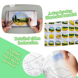 Wonafa DIY Wool Needle Felt Starter Kit, Beginner Needle Felt Kit with Wool Felt Bag, Felts Needles, Photo Frame, Foam Mat, Felts Cloth and Instructions for Home Decor, Art Crafts (K2) Wonafa