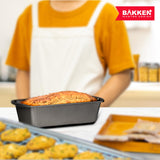 Bakken- Swiss BAKKENMASTER Loaf Pan Set 4-Piece - Deluxe Nonstick Carbon Steel Bakeware for Perfect Bread and Cakes – Dishwasher Safe, Premium Pans for Home Baking Bakken- Swiss
