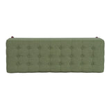 HomePop Modern Storage Bench, Green Large HomePop