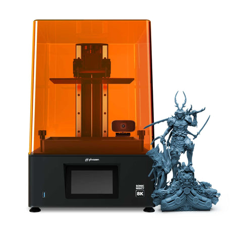 phrozen Sonic Mighty 8K LCD Resin 3D Printer, 10" Monochrome LCD, Tabletop 3D Resin Printer with 28µm XY Resolution, 8.6 * 4.8 * 9.3 Inch Printing Volume for Models, Miniatures and Action Figures phrozen