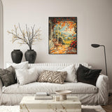 Mnsdiyrs Art Paint by Numbers Kits for Adults, Landscape Paint by Numbers for Adults, Acrylic Adult Paint by Numbers Kits for Gift Home Wall Decor 16x20 Inch Mnsdiyrs