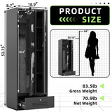 KAER 5-7 Gun Safe,Gun Safes for Home Rifles and Pistols,Combination Gun Safes,Gun Safe & Cabinet,Gun Cabinet for Rifles and Shotguns,Gun Cabinets with Drawers, Pistol Pouch and Removable Shelf KAER