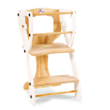 ZYSMALAT Toddler Tower | Kitchen Stool Helper | Montessori Kitchen Step Stool | Toddler Standing Tower | Learning Tower | Adjustable Height | Foldable Tower | Kids Boys Girls | 2025 Design ZYSMALAT