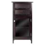 Winsome Alta Wine Cabinet, Dark Wood (92119) Winsome