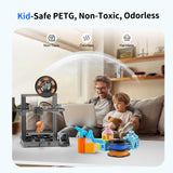 CREALITY 250g PETG Filament Bundle, 8 Colors Total 2kg, 1.75mm 3D Printer PETG Filament, Perfect for Small Project and Children Creation, Black+White+Grey+Tansparent+Red+Blue+Green+Orange Creality