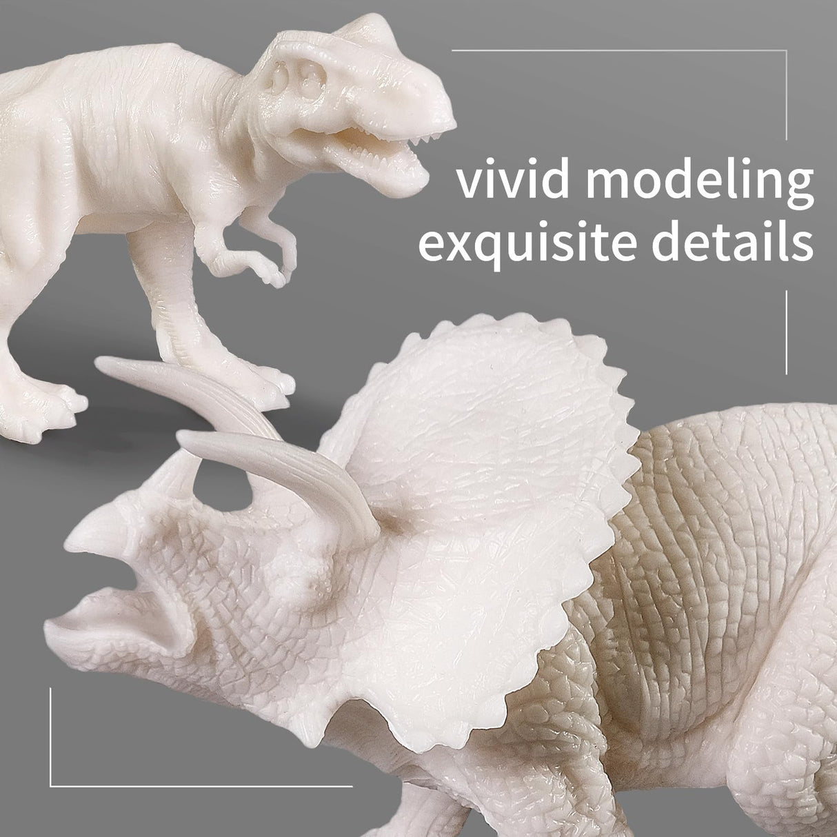 whatstem 3D Dinosaurs Painting Kit with 12 Dinos for Kids Age 3-15, Arts and Crafts Kits Drawing Toys with Dinosaurs Set Creativity Gifts for Boys and Girls whatstem