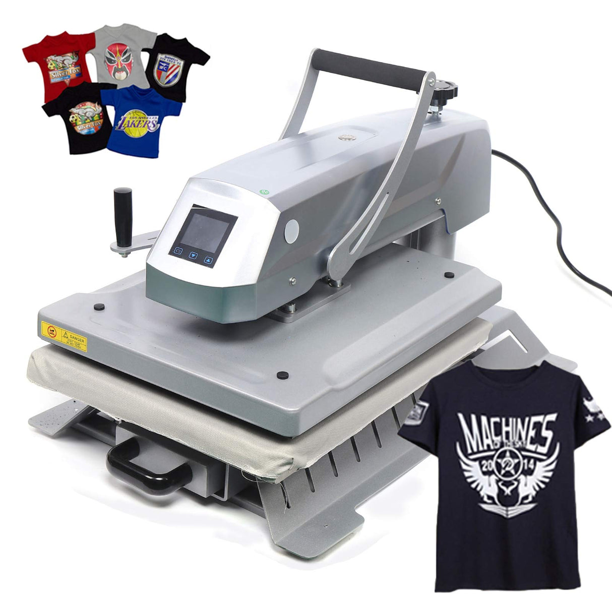 Heat Press 16x20 Inch 3 in 1 Heat Press Machine, Swing Away T Shirt Pressing Machine Digital Control, T-Shirt Printing Machine, Heat Press Transfer Machine Sublimation Combo for T-Shirt Mug Plate SHZICMY
