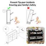 Maupvit Large Shoe Storage Cabinet with 4 Flip Drawers, Narrow Shoe Cabinet for Entryway with Wooden Legs, Freestanding Hidden Shoe Rack Organizer ＆ Metal Hinges, Black Maupvit