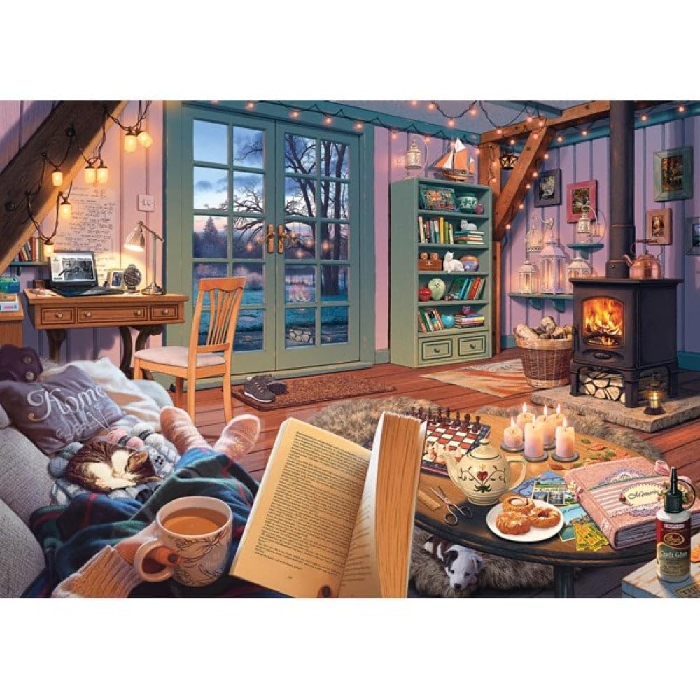 Ravensburger Cozy Retreat Jigsaw Puzzle - 300 Piece Large Format | Engaging Brain Game for All Ages | Premium Quality & Unique Softclick Technology | Ideal Gift for Puzzle Enthusiasts Ravensburger