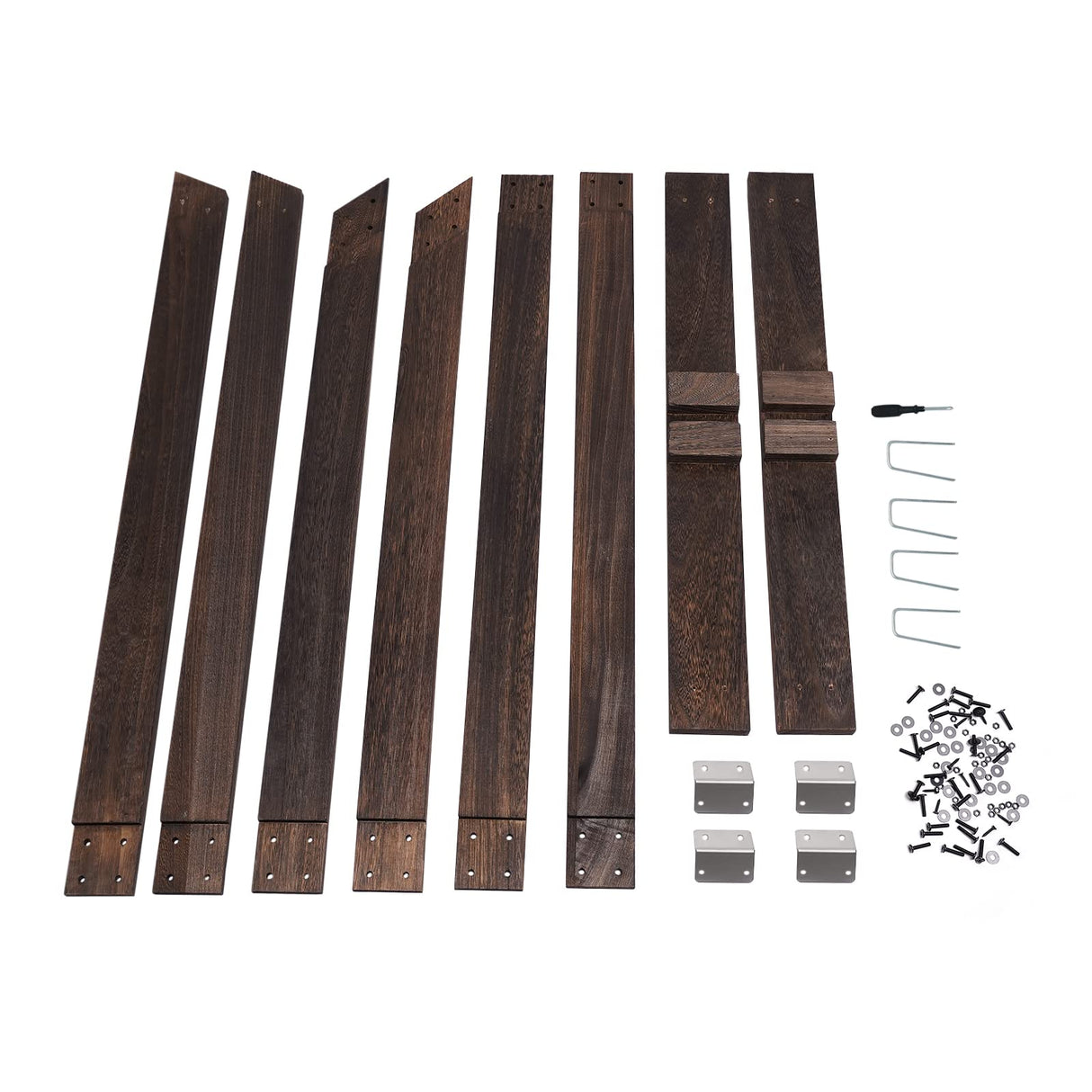 8.2Ft Wood Wedding Arch Triangle Backdrop Arch Stand for Wedding Ceremony Rustic Wooden Wedding Arch Frame Decor Balloon Frame Arbor for Garden Wedding Parties Ongniong