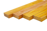 Barrington Hardwoods Canary Wood Lumber Boards 3/4" x 2" (4pcs) (3/4" x 2" x 48") Barrington Hardwoods