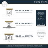 MCS 60-Inch Mantel, Master & Co Antique Natural Finsh Solid Wood Floating Fireplace Mantel, Long Floating Shelf for Livingroom with Wood Cleat Hanging System, Photo and Home Decor Display Shelf MCS