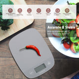 NUTRI FIT Food Scale Kitchen Scales Digital Weight Grams and Ounces for Baking Cooking, Weighing Scale Portion Control, Max 11lb 1g Increment 6 Units Smart Tare Hanging Storage, Gray NUTRI FIT