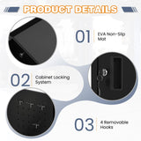 Tool Chest, 5-Drawer Rolling Tool Chest with Detachable Top Tool Box, Tool Box with Wheels, Metal Tool Cart for Garage Warehouse Workshop (Black) Xalvora