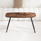 MUZERUL Folding Coffee Table Rustic Small Coffee Tables,Foldable Portable Table for Small Spaces,Rectangular Mid Century Coffee Table for Living Room, Home, Office,Easy Assembly 31.5"x15.7"x17.7" MUZERUL