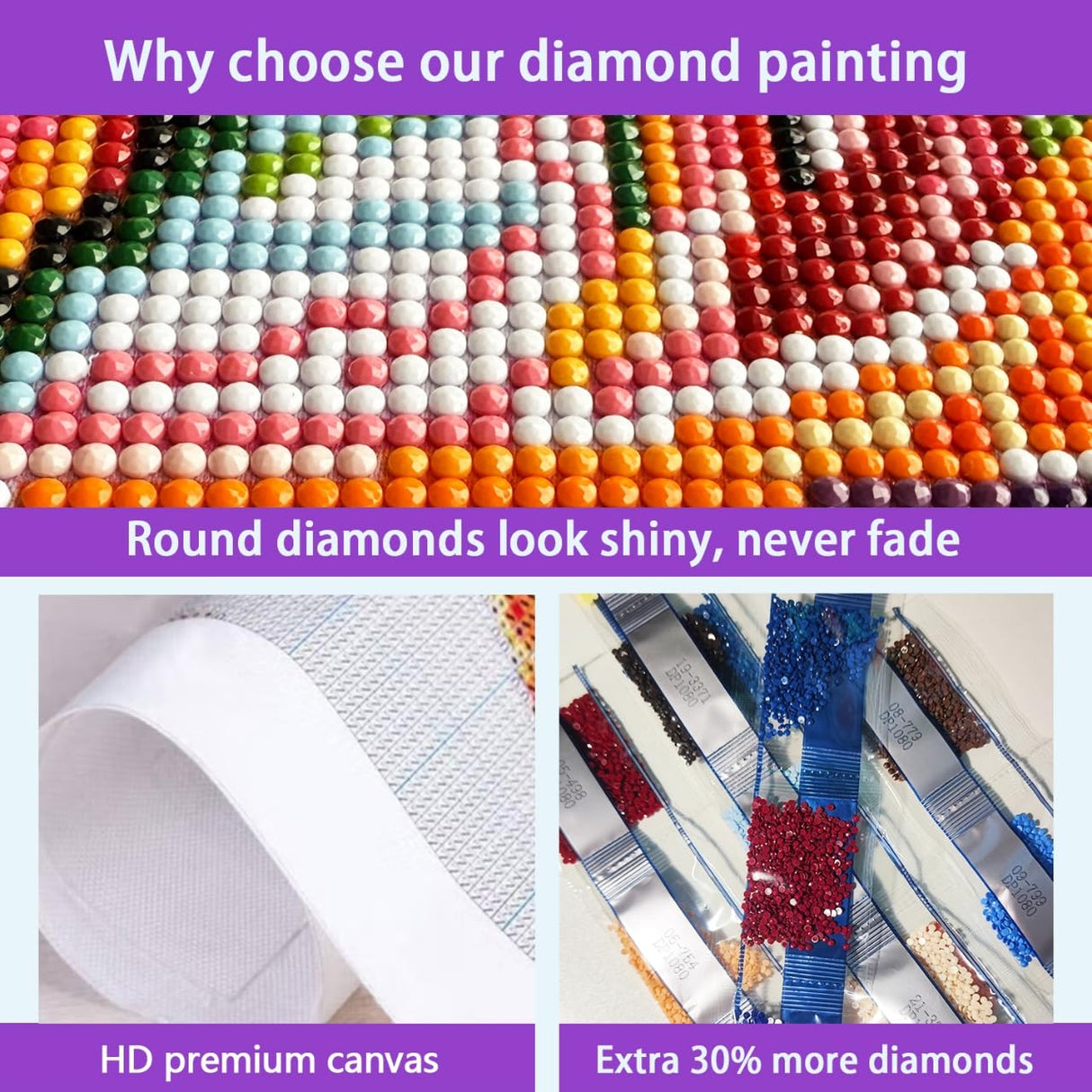 JXDXDJ Landscape Diamond Art Kits for Adults,Flowers Full Round Drill 5D Diamond Painting Kits for Beginners,DIY Diamond Dots Paintings Picture Gem Art for Adults Crafts,Home Wall Decor 13.78x13.78 In JXDXDJ