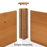 Casafield Outdoor Raised Garden Bed - Wooden Planter Box for Vegetables, Grass, Lawn, and Yard - 96 x 28 x 10, Natural Casafield