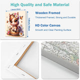 YarnWhimsy 4 Pack Paint by Numbers Kit for Kids with Frame- Animals Paint by Numbers for Kids Ages 4 8 12, Easy Elephants Horses Cows Deer DIY Acrylic Oil Painting Kits for Home Wall Decor(8X8inch) YarnWhimsy