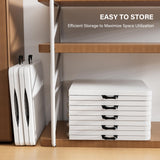 VINGLI 4 FT Plastic Folding Camping Table,3-Level Adjustable Height, Portable in/Outdoor Party Picnic Dining Desk,Off-White Garden Soccer Multipurpose Entertaining Activities VINGLI