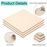18 Pack Basswood Sheets 6X6 x 1/16 Inch Thick Plywood Balsa Wood Sheets Unfinished Wood Squares Boards Balsa Wood Sheets for Crafts Laser Cutting Wood Burning and Drawing (6 x 6 inch) pojah