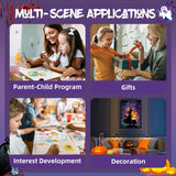 Aestalrcus Halloween Paint by Numbers Kit for Adults, Halloween Witch Paint by Numbers for Adults Beginner, Painting by Numbers Kits, Relaxation Home Wall Decoration and Gifts 16x20inch Aestalrcus