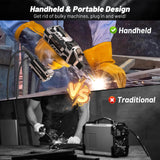 Faiuot Portable Welding Machine,110V Handheld Welder with IGBT Inverter 6 Variable Current Adjustment, Portable ARC Welder Gun Fits for 3/32"-1/8" Wire rods Electric Stick Welder Machine Kit (Grey) Faiuot