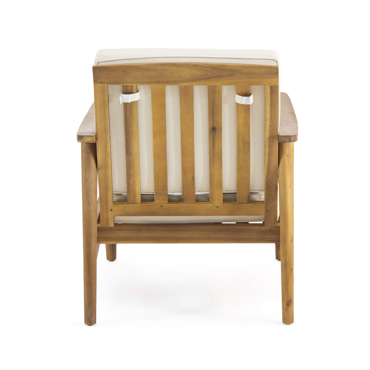 Christopher Knight Home Felix Outdoor Acacia Wood Club Chair (Set of 2), Teak Finish, Beige Christopher Knight Home