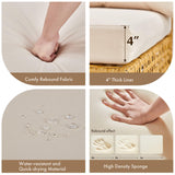 VINGLI 7 Piece Outdoor Patio Furniture Sets, Outdoor Sectional Furniture PE Rattan Wicker Sofa Set, All Weather Patio Conversation Set with Cushion for Backyard, Porch VINGLI