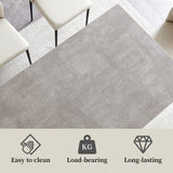 ZckyCine Modern Mid-Century Style 4-Piece Dining Table Set Rectangular Wooden Table 2 Soft Cushioned Leather Chairs 1 Bench, Suitable for 4-Person Dining ZckyCine