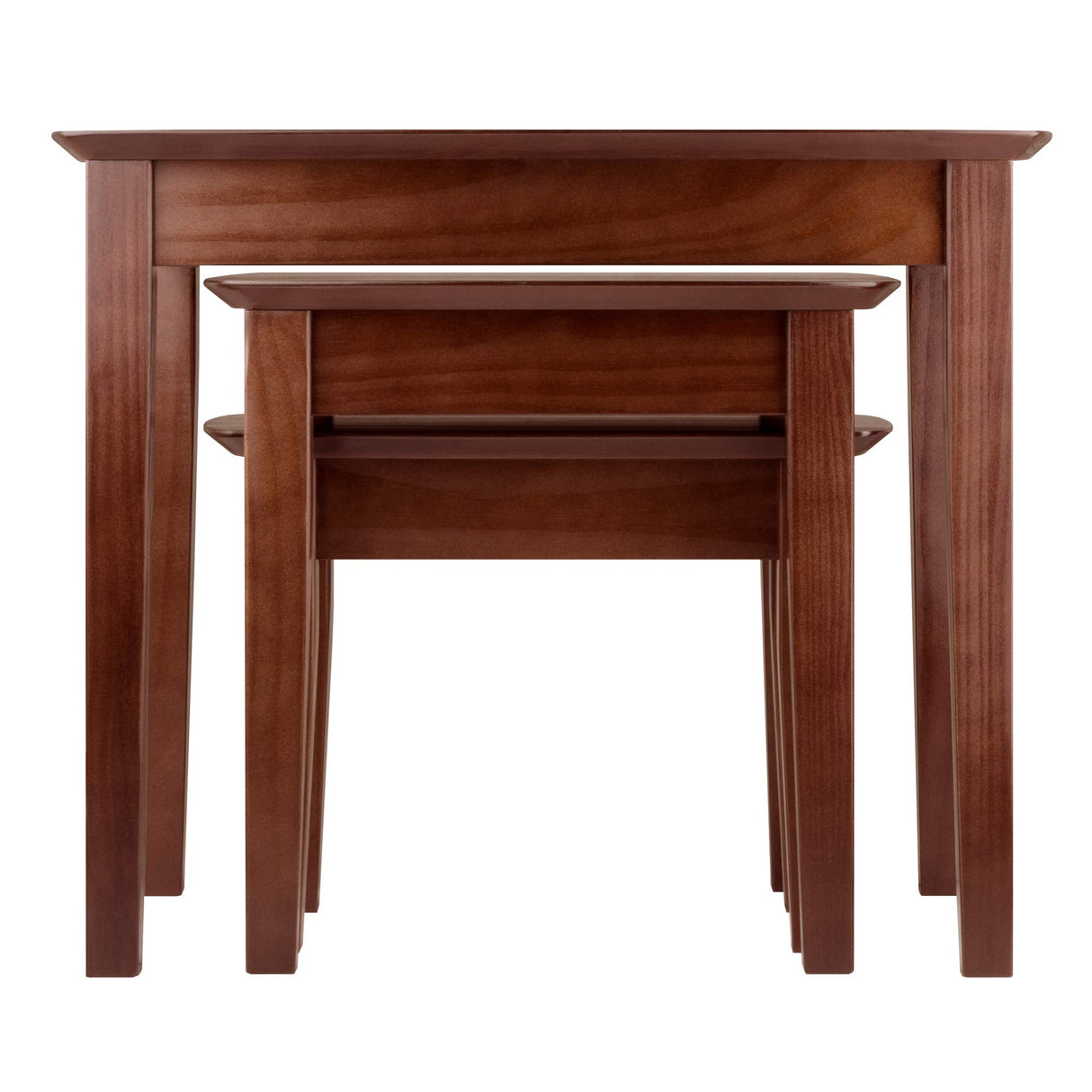 Winsome Bradley Nesting Tables, 21.9"H, 17.9"H, 14"H, Walnut Winsome