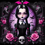 DAZZLEDOTS Diamond Art Kits for Adults, Cartoon Diamond Painting Kits for Beginner Halloween Round 5D Full Drill Diamond Dots Crafts for Home Wall Decor Gifts 14x14 Inch DAZZLEDOTS