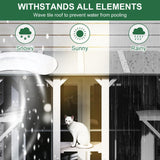 ketive Cat Catio, Expandable Window Box Enclosure for Multiple Indoor Cats, Comfortable Wooden Small Pet Perch House, All-Weather Use, Keep Bugs Insects Out, with 4 Platforms and 3 Doors ketive