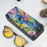 TDFERAN Diamond Art Kits for Adults Sunglasses Case16x6.5cm Eyeglasses Pouch Paint by Numbers Kit for Adults Portable Leather Soft Glasses Cases Reading Hard Glasses Cases for Women Men Dragon TDFERAN