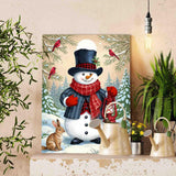 Tucocoo Retro Winter Snow Landscape Paint by Numbers for Adults Christmas Snowman Oil Acrylic Painting by Numbers Kits Xmas Paint by Numbers Home Decor Gifts Arts Crafts 16x20inch Frameless Tucocoo