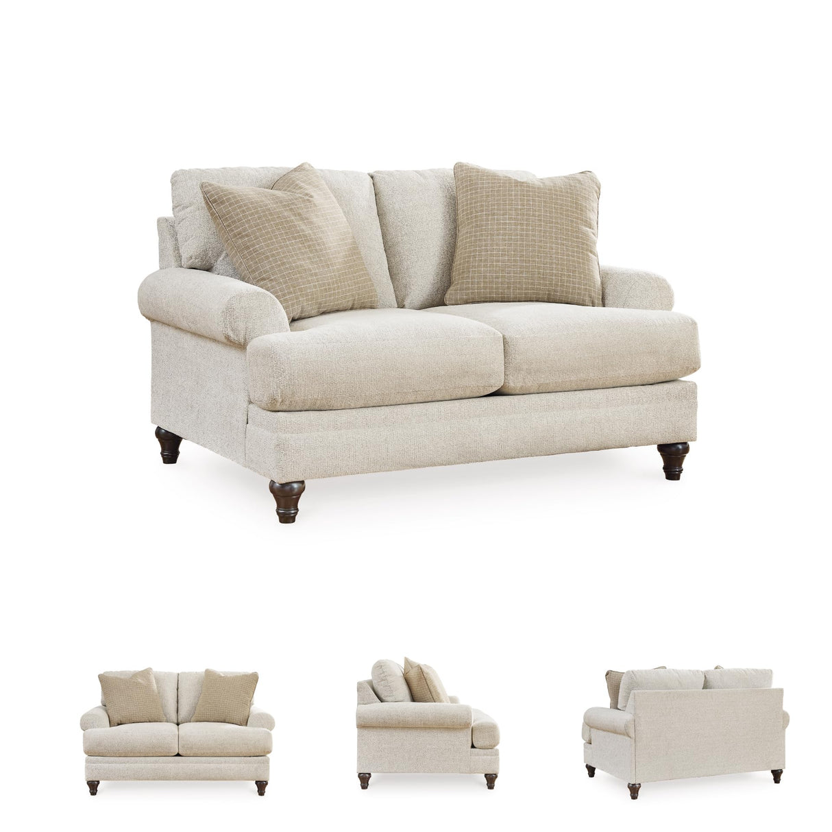 Signature Design by Ashley Valerani Classic Loveseat for Living Room, Beige Signature Design by Ashley