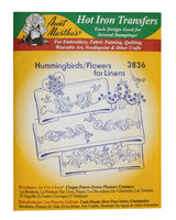 Aunt Martha's Iron On Transfer Patterns for Stitching, Embroidery or Fabric Painting, Patterns for Linens, Set of 5 Aunt Martha's