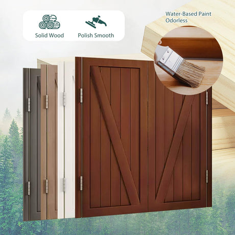 Solid Wood Swing Door Cafe Saloon Swinging Doors with Hardware Easy Installation Two-Way Open Bar Kitchen Entrance Partition Half-Door Auto Close 28 30 32 34 36 38 40 42 44 45 47 49 51 53 55 57 59"(Wh Sepsephiria