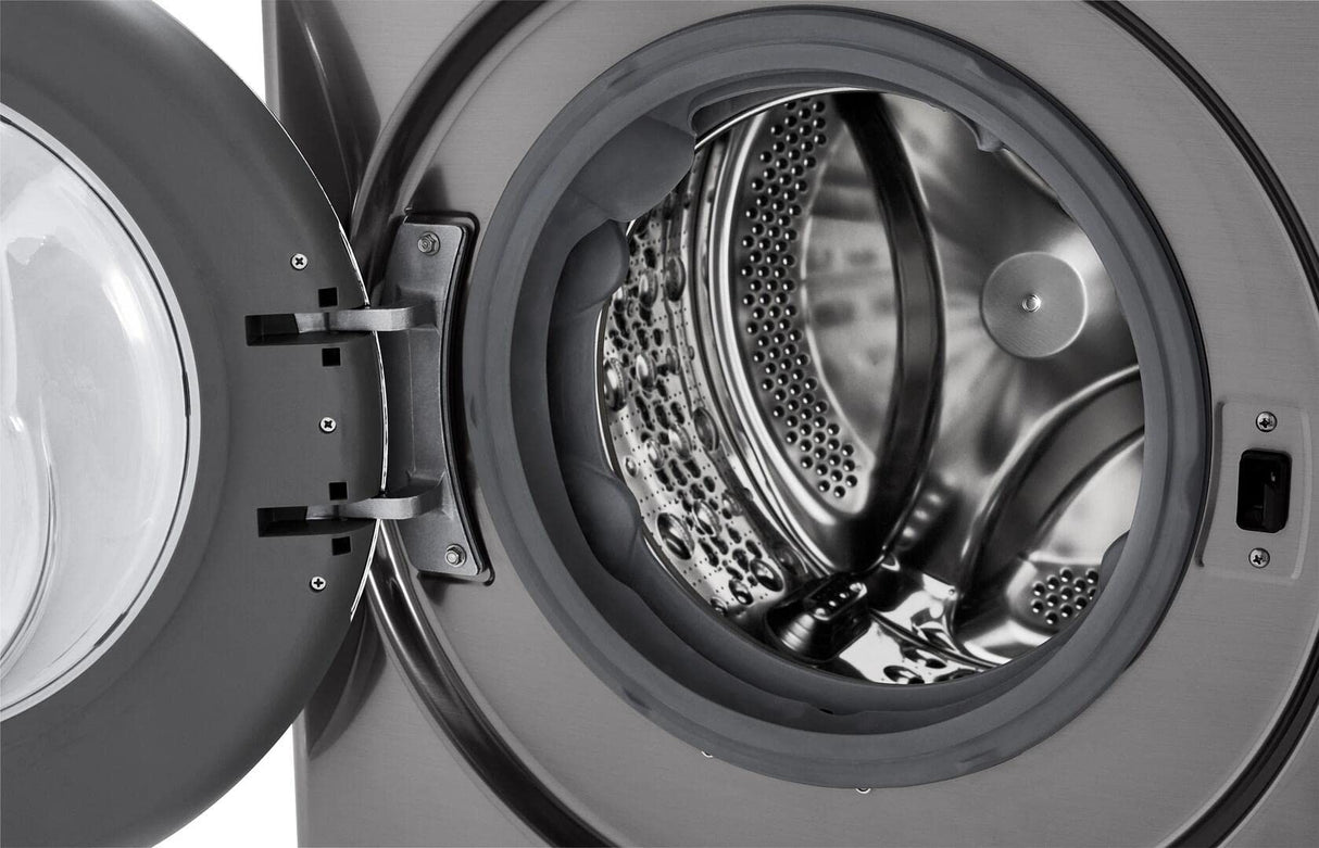 LG WM3555HVA 24 Inch Smart Front Load Washer/Dryer Combo with 2.4 cu.ft. Capacity, 14 Programs, 13 Wash Options, 8 Dry Cycles, TurboWash™, Allergiene™ Cycle, Sanitize Cycle, Steam Refresh LG