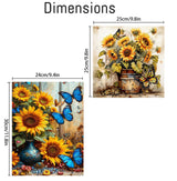 2 Pack Sunflower Paint by Numbers Kit for Adults Beginner with Framed,Flower Easy Adult Paint by Number Kits on Canvas DIY Painting for Beginners Art by Numbers for Home Wall Decor 10x12-10x10Inch NEGEKFKX